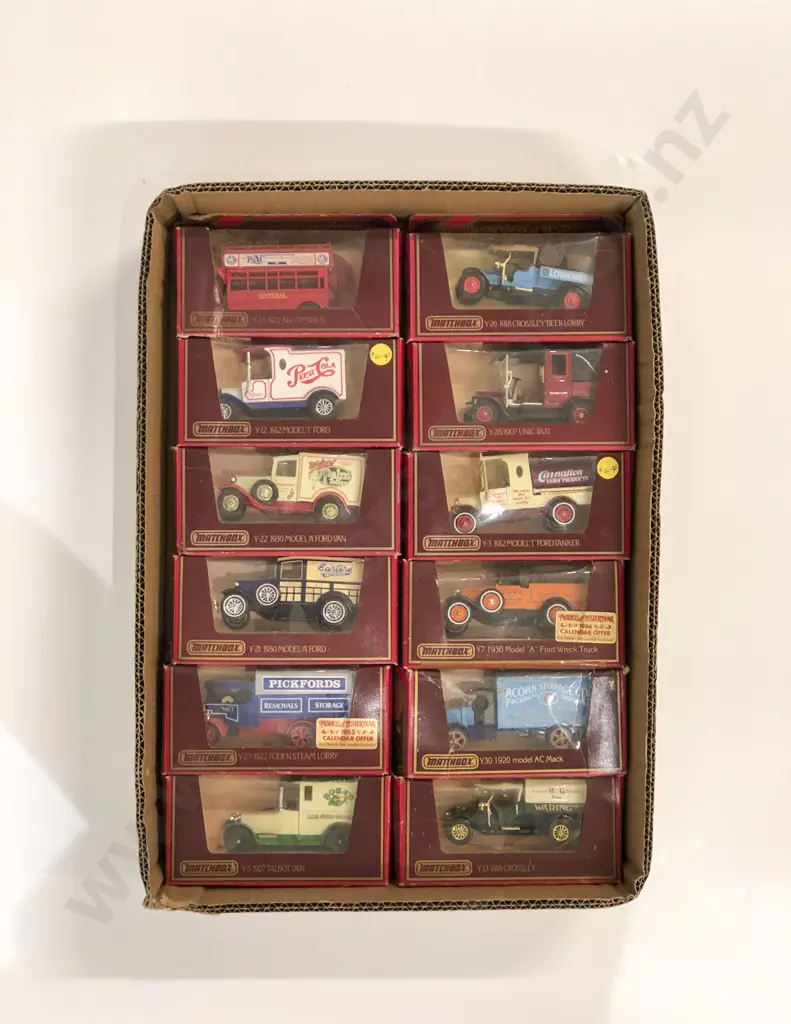 Matchbox Models of Yesteryear Twelve Red Boxed Models Image 1++