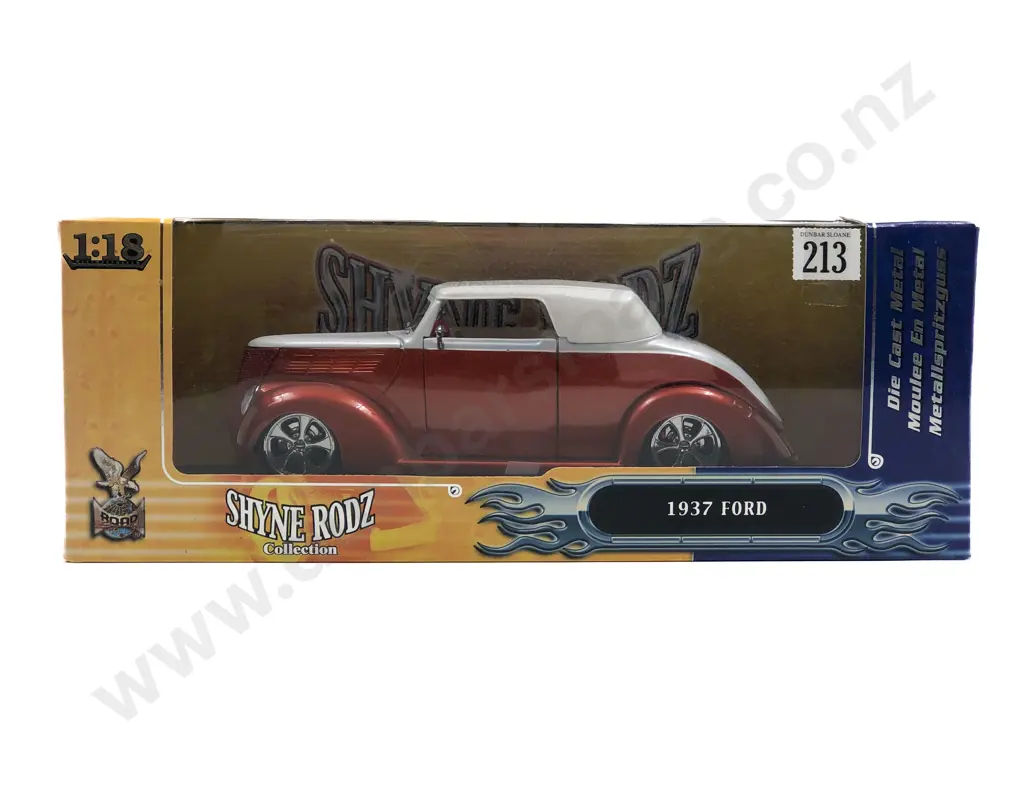 Road Signature Boxed Shyne Rodz 1:18 1937 Ford Image 1++