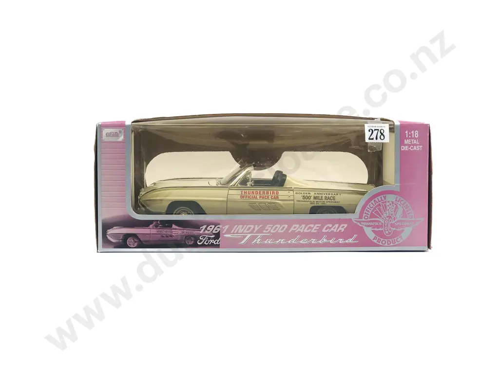Anson Boxed 1:18 1961 Ford Thunderbird Indy 500 Image 1++