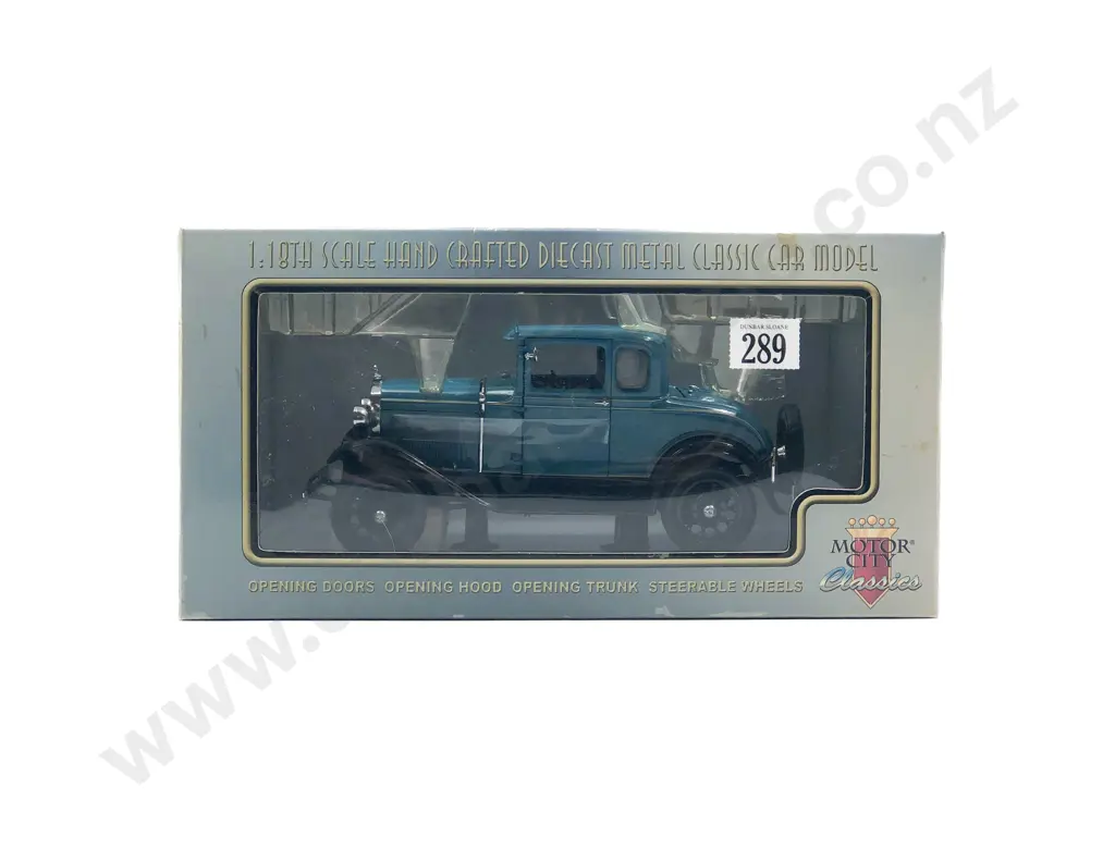 Motor City Boxed 1:18 1931 Ford Model A Coupe Image 1++