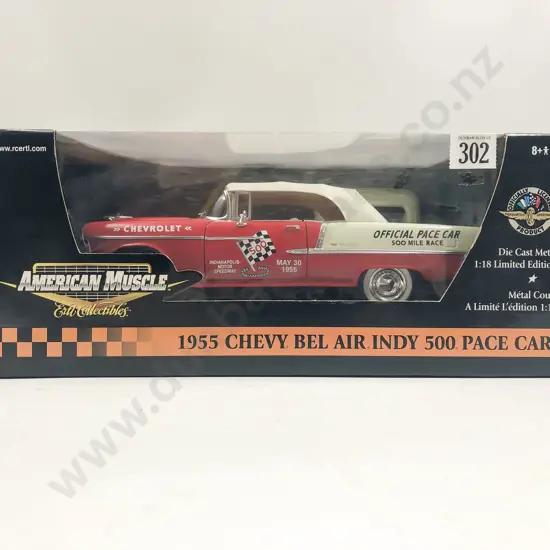 Ertl American Muscle Boxed 1:18 1955 Chevy Bel Air Indy 500 Race Car