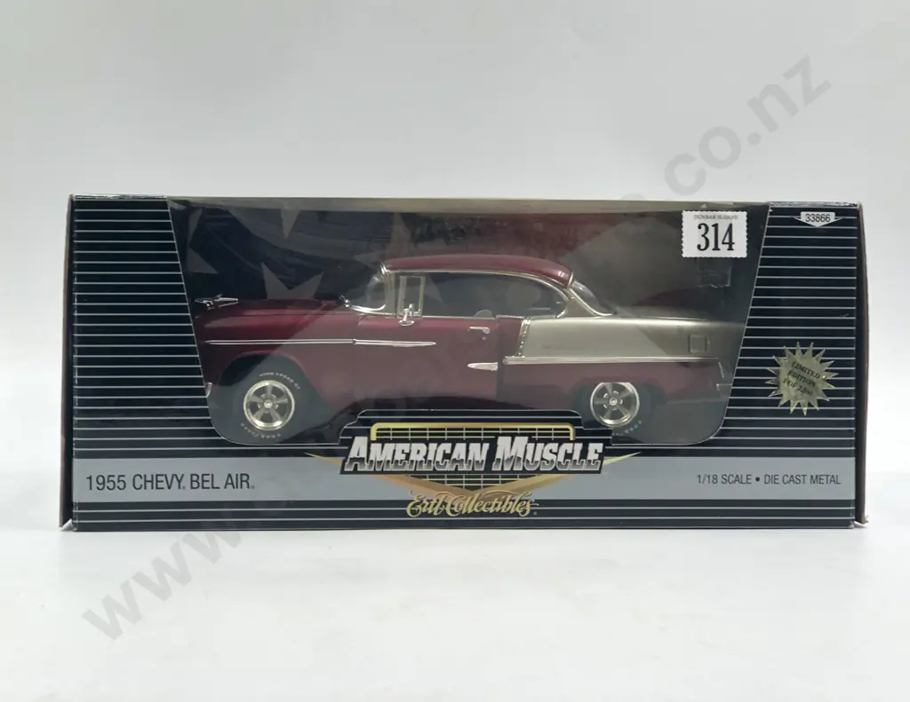Ertl American Muscle Boxed 1:18 1955 Chevy Bel Air Image 1++