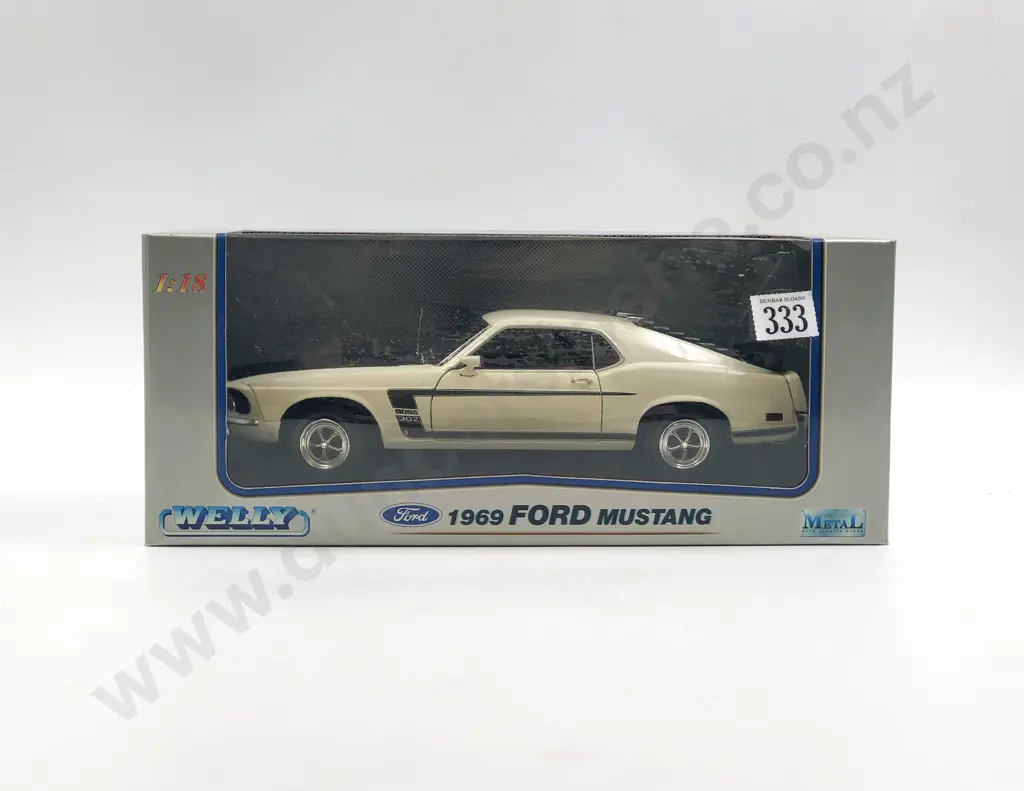 Welly Boxed 1:18 1969 Ford Mustang Image 1++