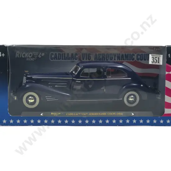 Ricko Boxed 1:18 Cadillac V16 Aerodynamic Coupe (1934)