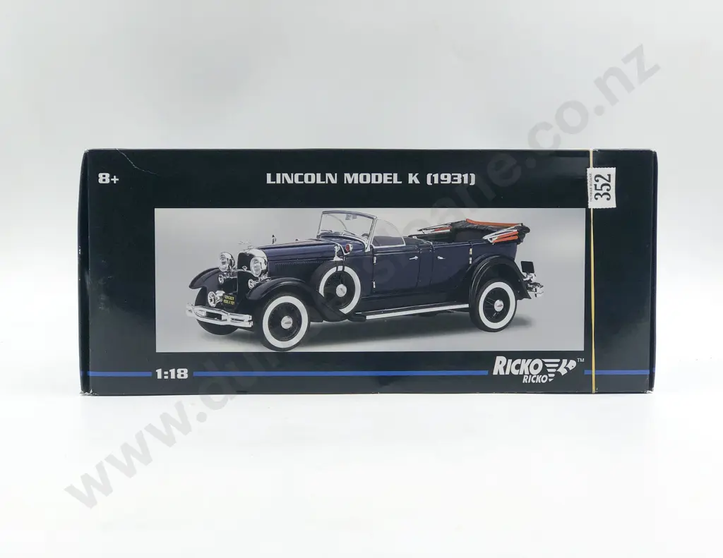 Ricko Boxed 1:18 Lincoln Model K (1931) Image 1++