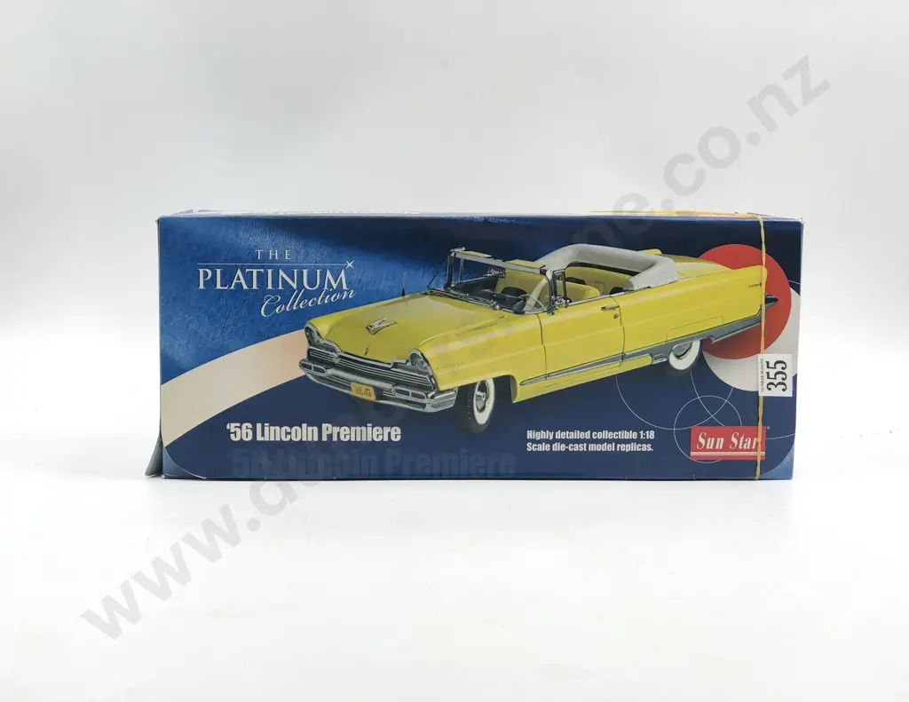 Sun Star Boxed 1:18 Platinum Collection 1956 Lincoln Premiere Image 1++