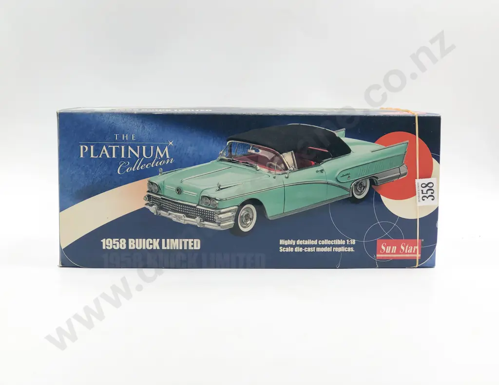 Sun Star Boxed 1:18 Platinum Collection 1958 Buick Limited Image 1++