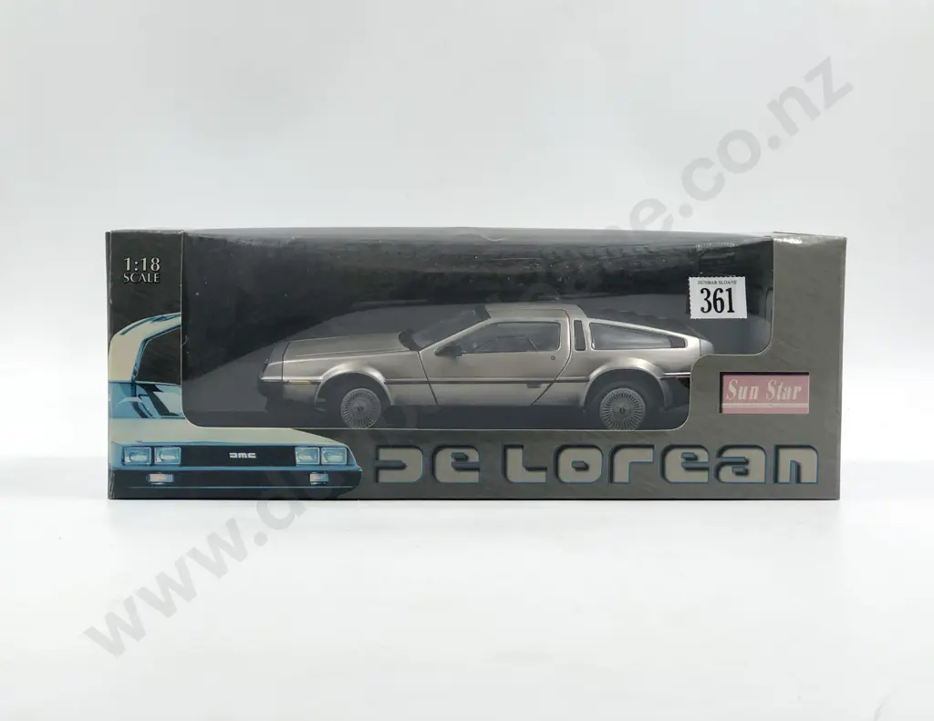 Sun Star Boxed 1:18 De Lorean Image 1++