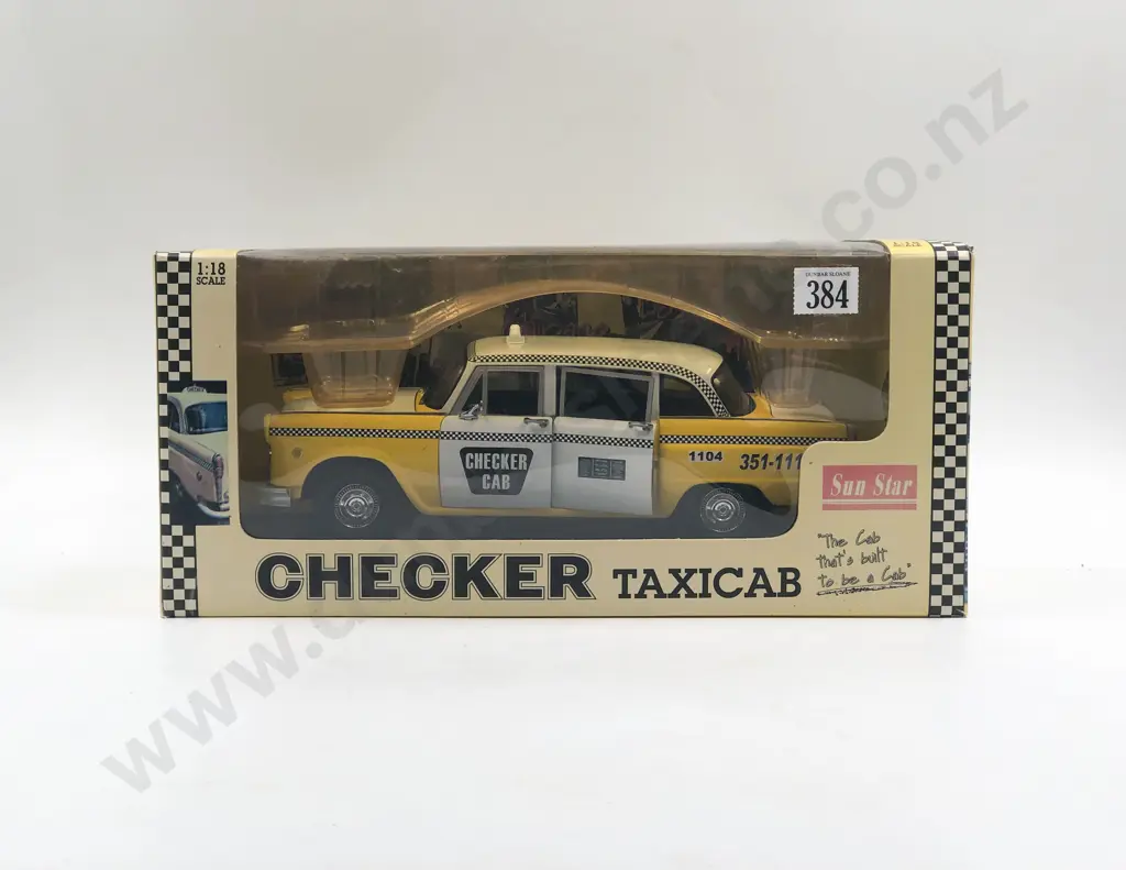 Sun Star Boxed 1:18 1981 Atlanta Checker Taxicab Image 1++