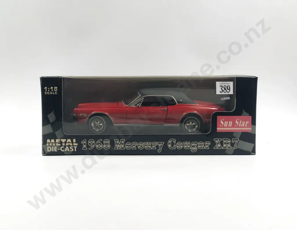 Sun Star Boxed 1:18 1968 Mercury Cougar XR7 Image 1++