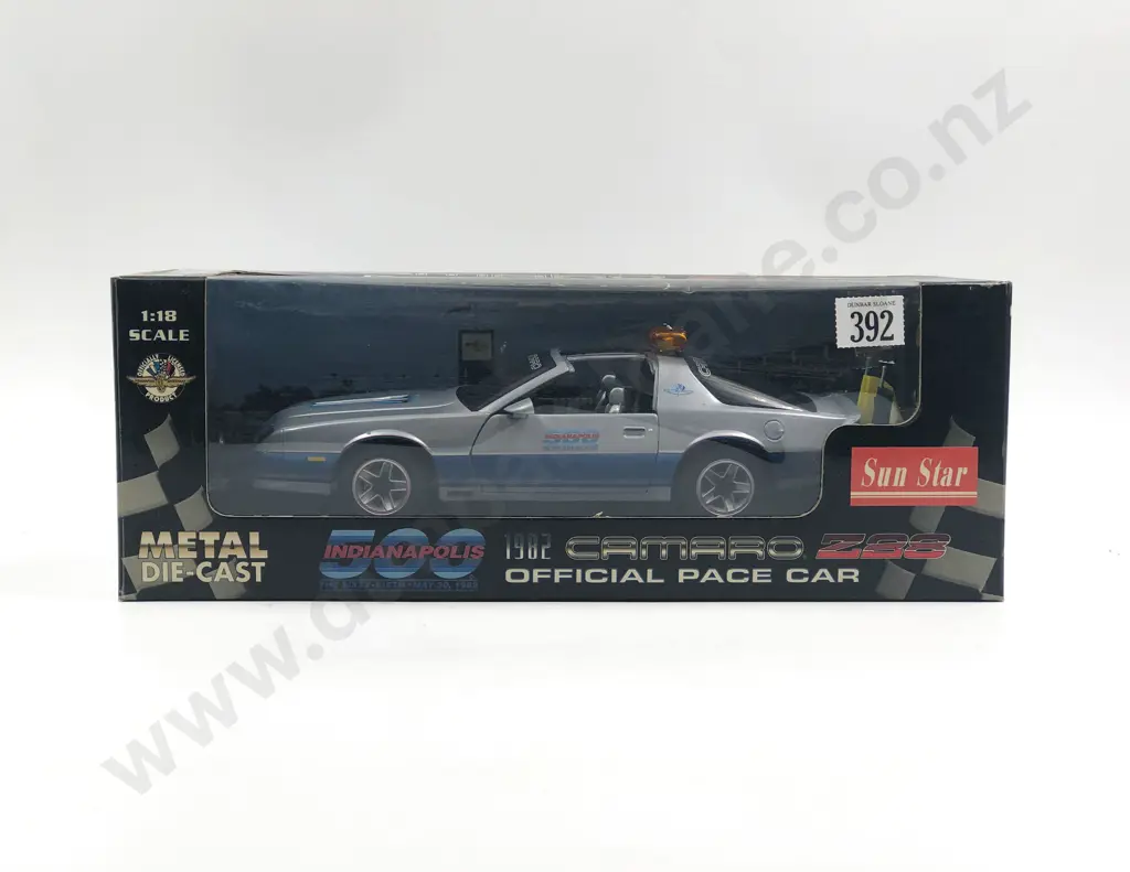 Sun Star Boxed 1:18 1982 Camaro Z28 Indy 500 Image 1++