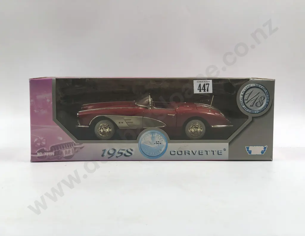 Motor Max Boxed 1:18 1958 Corvette Image 1++