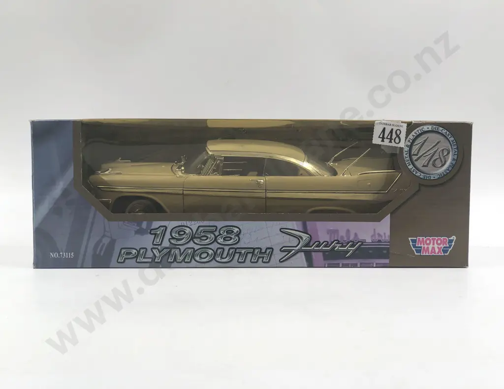 Motor Max Boxed 1:18 1958 Plymouth Fury Image 1++