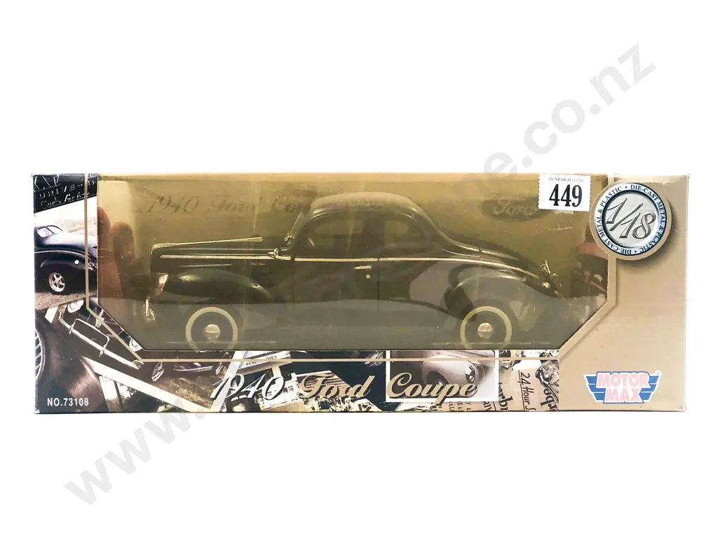 Motor Max Boxed 1:18 1940 Ford Coupe Image 1++