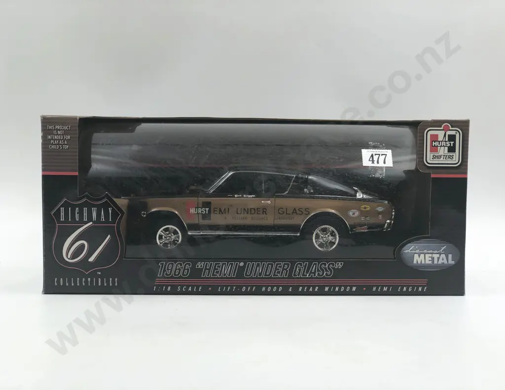 Highway 61 Boxed 1:18 1966 "Hemi Under Glass" Image 1++
