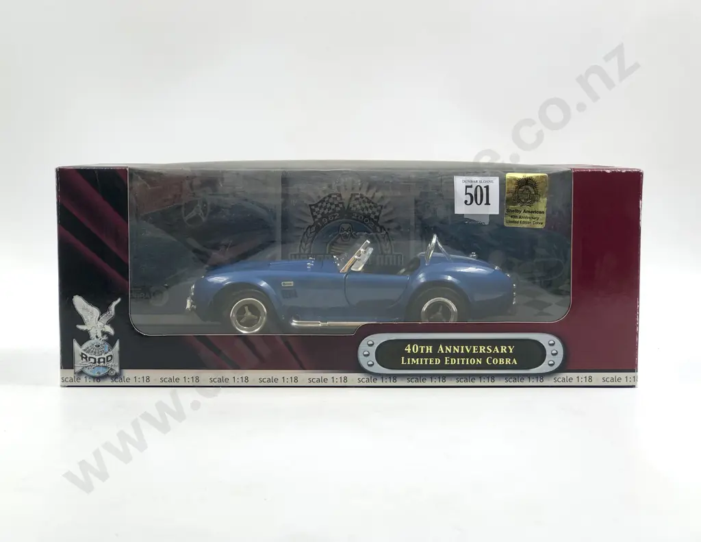 Road Signature Boxed 1:18 40th Anniversary Limited Edition Cobra Image 1++