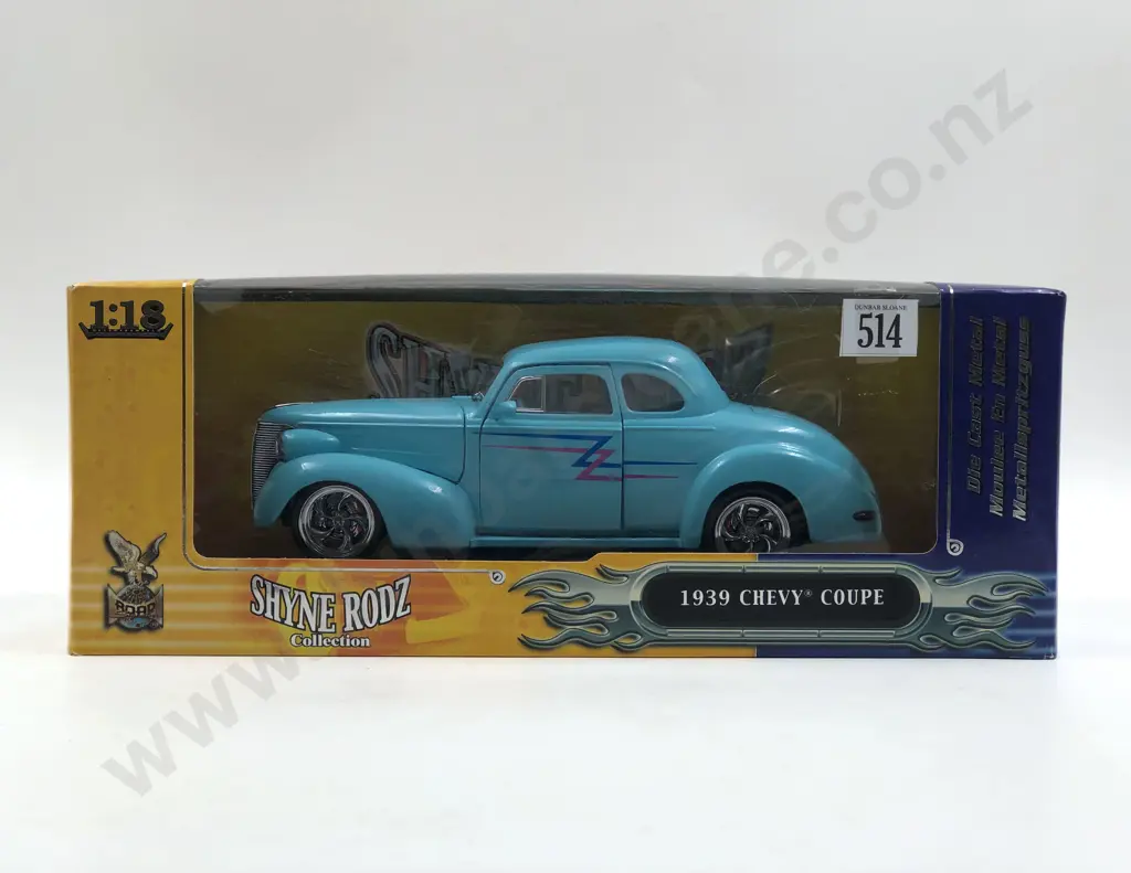 Road Signature Shyne Rodz Boxed 1:18 1939 Chevy Coupe Image 1++