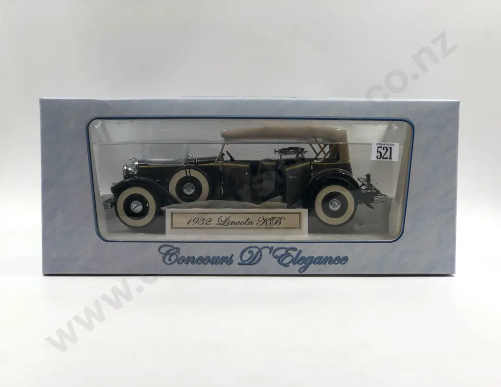 Concours D' Elegance Boxed 1:18 1932 Lincoln KB Image 1++