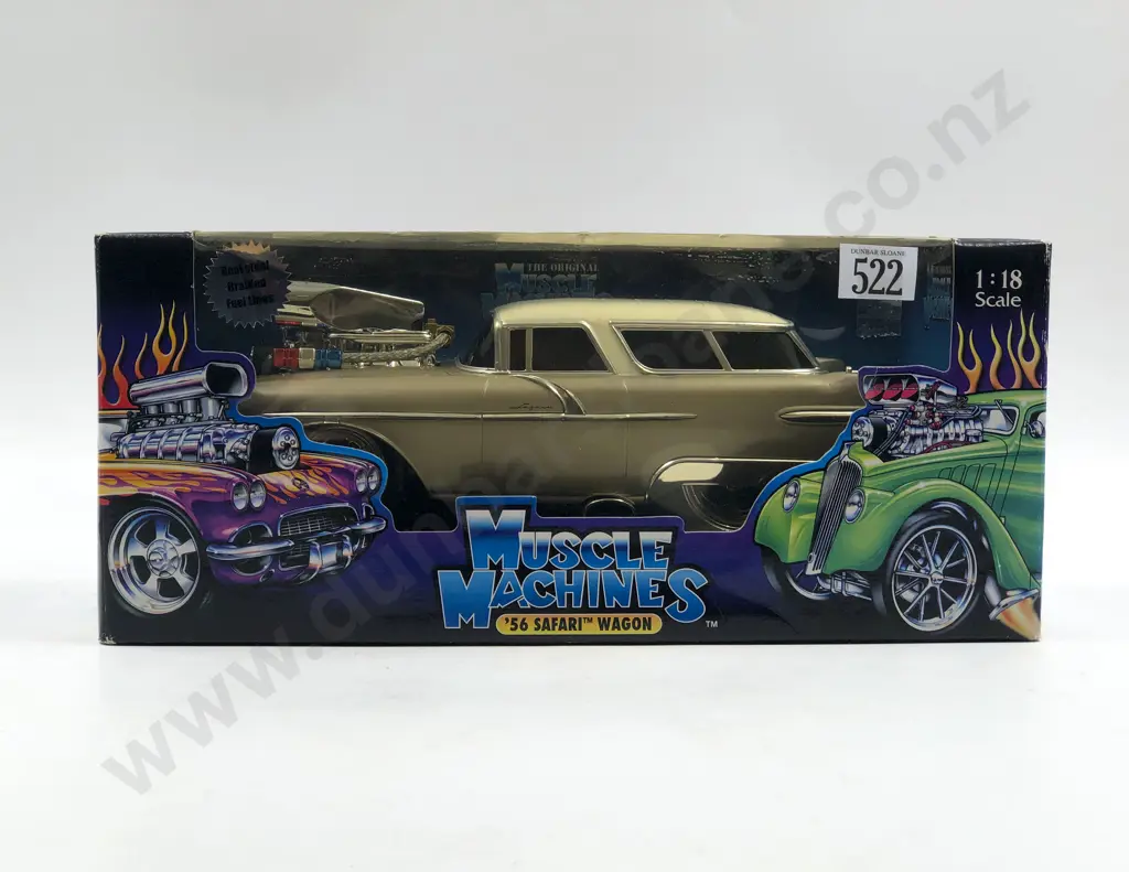Muscle Machines Boxed 1:18 1956 Safari Wagon Image 1++