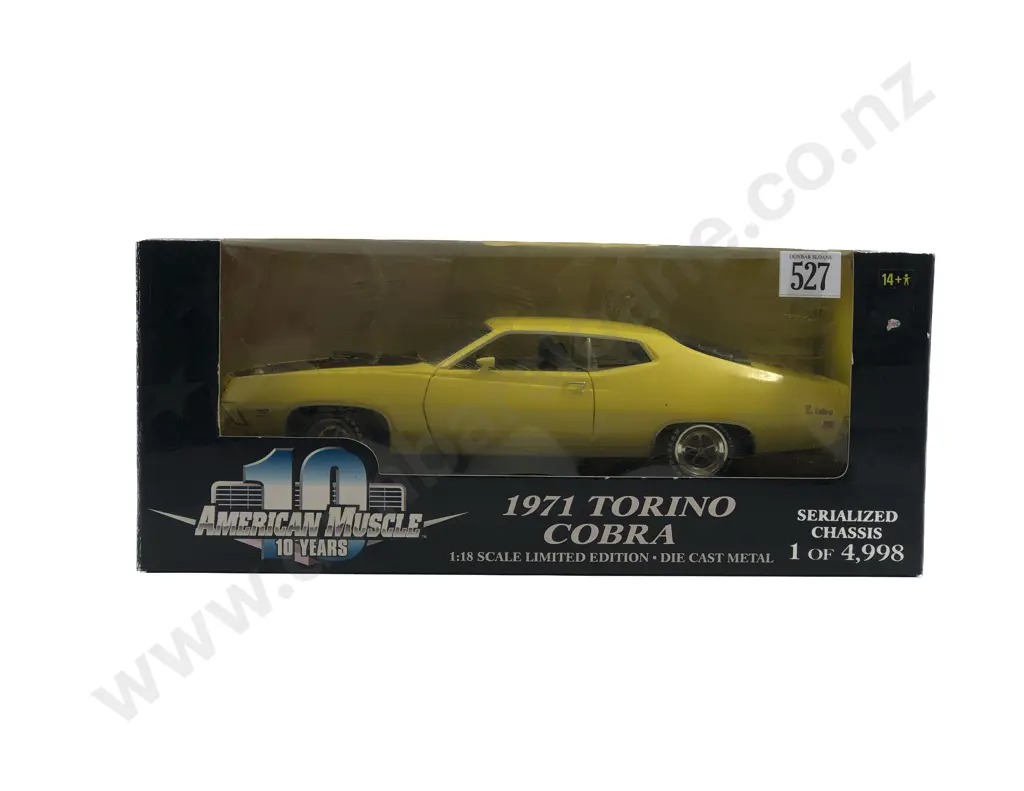 Ertl American Muscle Boxed 1:18 1971 Torino Cobra Image 1++