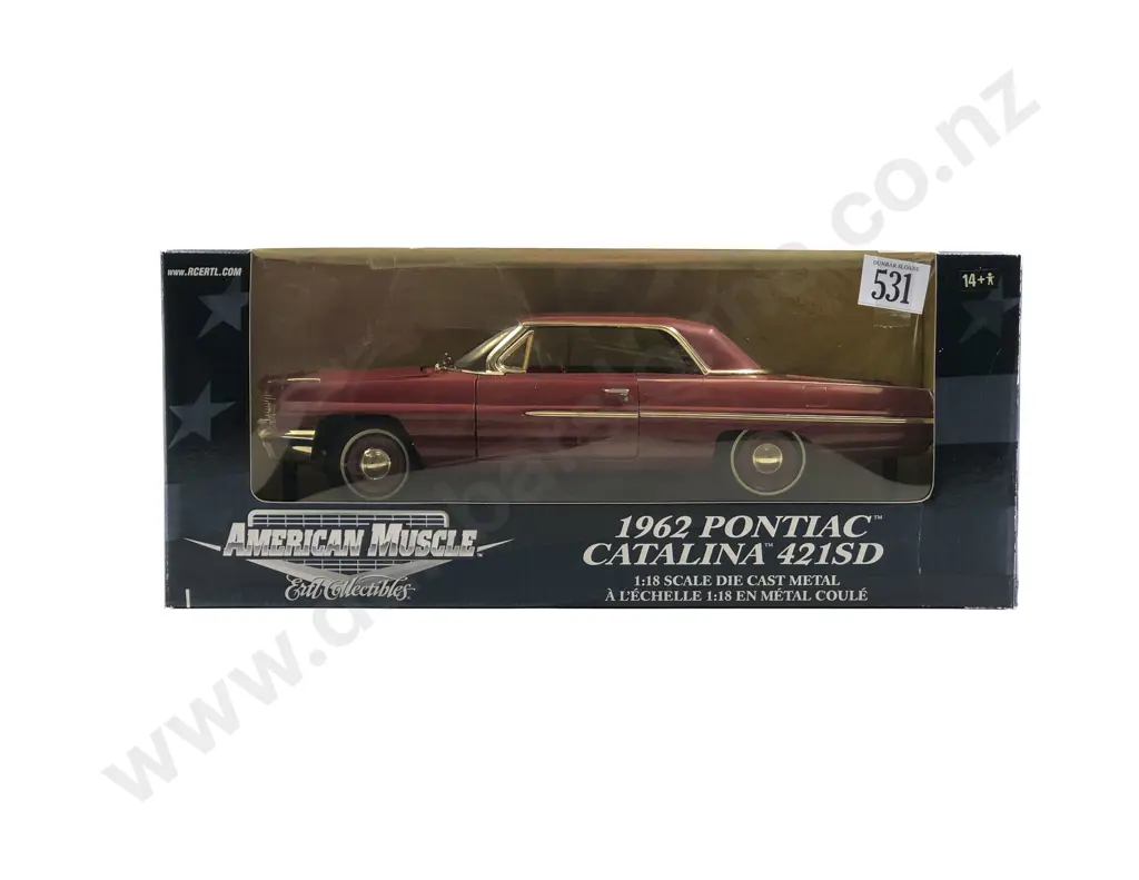 Ertl American Muscle Boxed 1:18 1962 Pontiac Catalina 421SD Image 1++