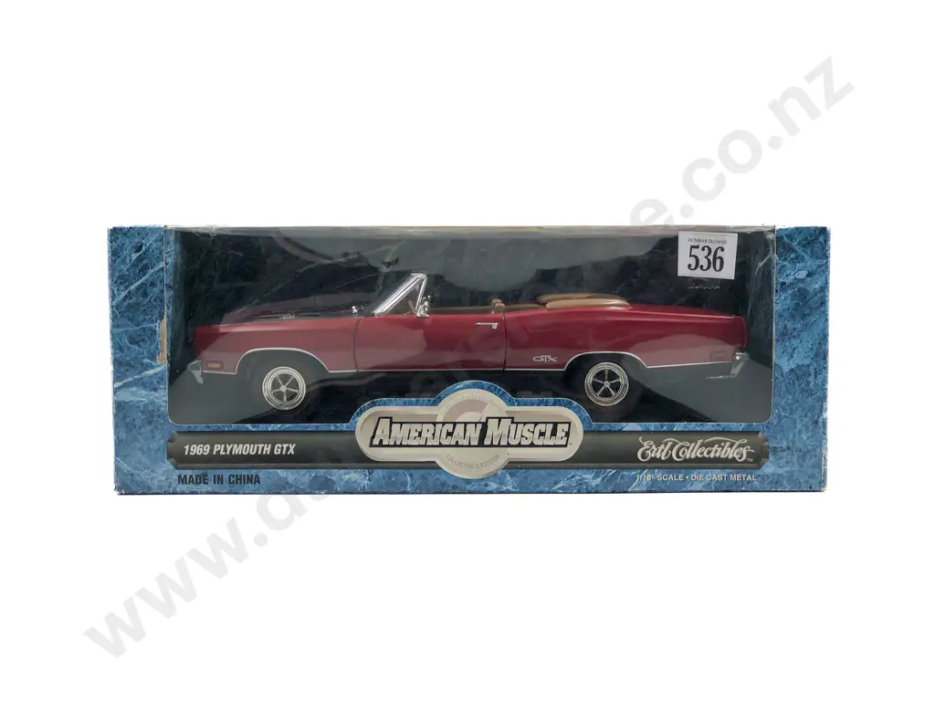 Ertl American Muscle Boxed 1:18 1969 Plymouth GTX Image 1++