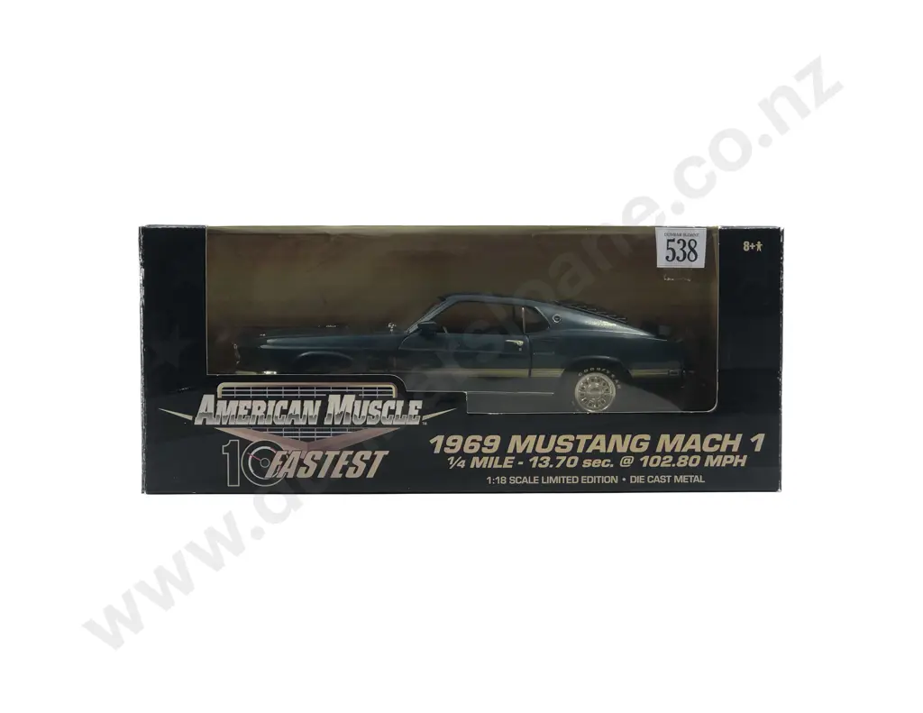 Ertl American Muscle Boxed 1:18 1969 Mustang Mach 1 Image 1++