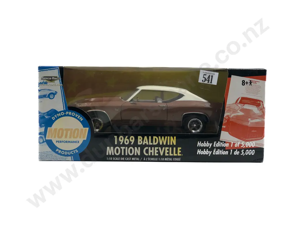 Ertl American Muscle Boxed 1:18 1969 Baldwin Motion Chevelle Image 1++