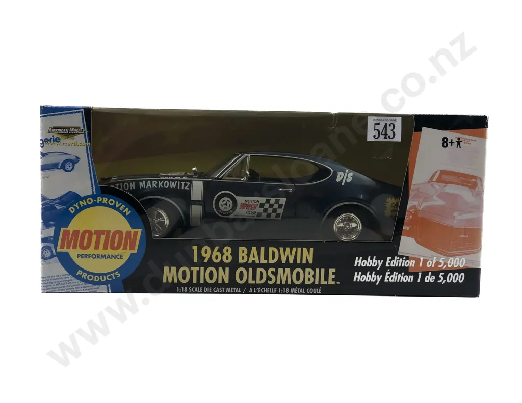 Ertl American Muscle Boxed 1:18 1968 Baldwin Motion Oldsmobile Image 1++