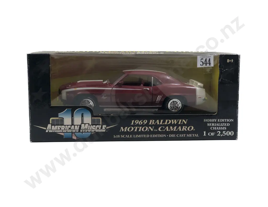 Ertl American Muscle Boxed 1:18 1969 Baldwin Motion Camaro Image 1++