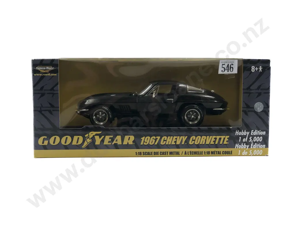 Ertl American Muscle Boxed 1:18 Good Year 1967 Chevy Corvette Image 1++