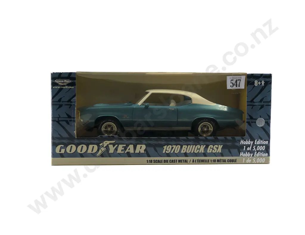 Ertl American Muscle Boxed 1:18 Good Year 1970 Buick GSX Image 1++