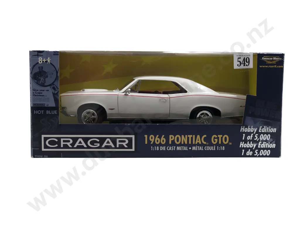 Ertl American Muscle Boxed 1:18 Cragar 1966 Pontiac GTO Image 1++