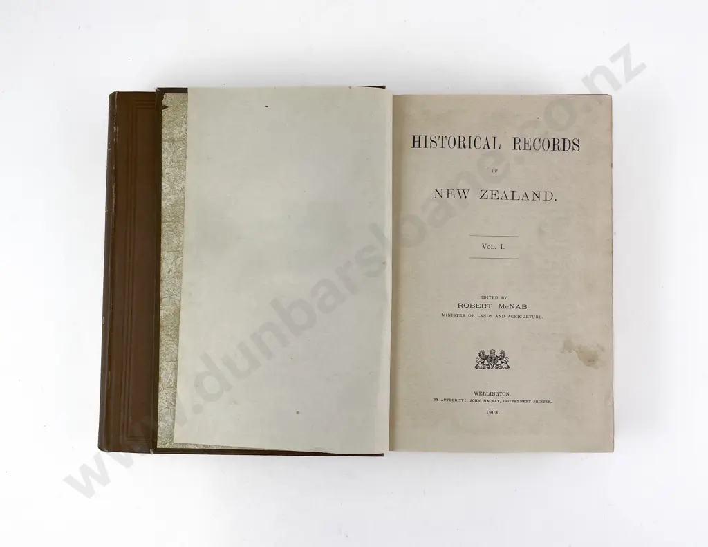 McNab Robert - Historical Records Of New Zealand (2 Volumes) Image 1++