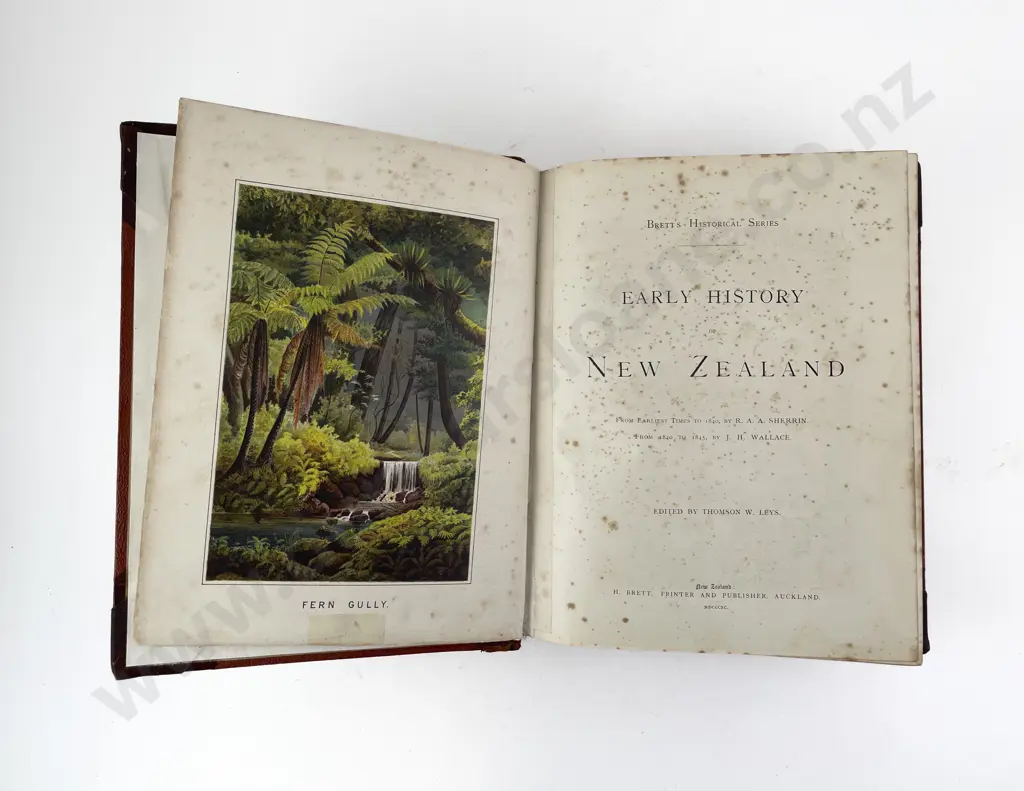Leys Thomson W (Editor) - Early History of New Zealand Image 1++