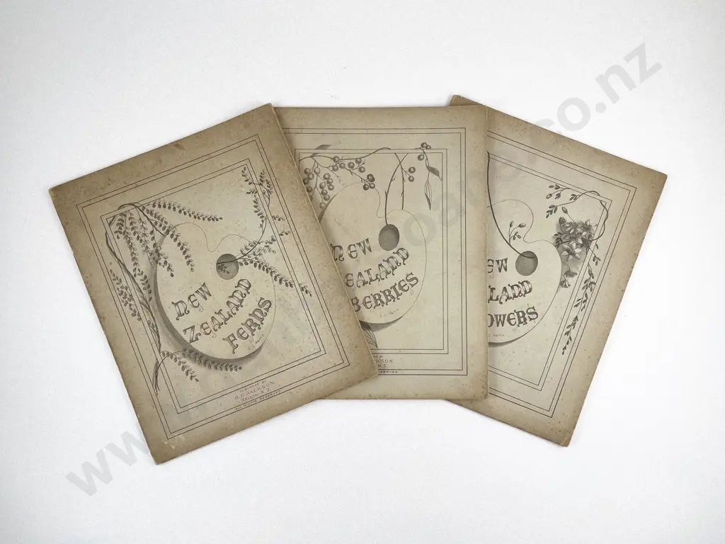 Harris, E. C., New Zealand Flowers, Berries & Ferns (3 Volumes) Image 1++