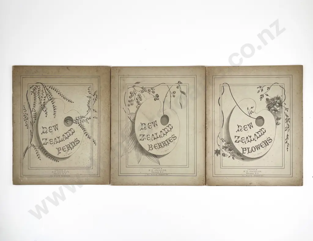 Harris, E. C., New Zealand Flowers, Berries & Ferns (3 Volumes) Image 1++