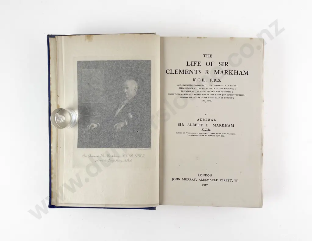 Markham Admiral Sir Albert H - The Life Of Sir Clements R Markham Image 1++