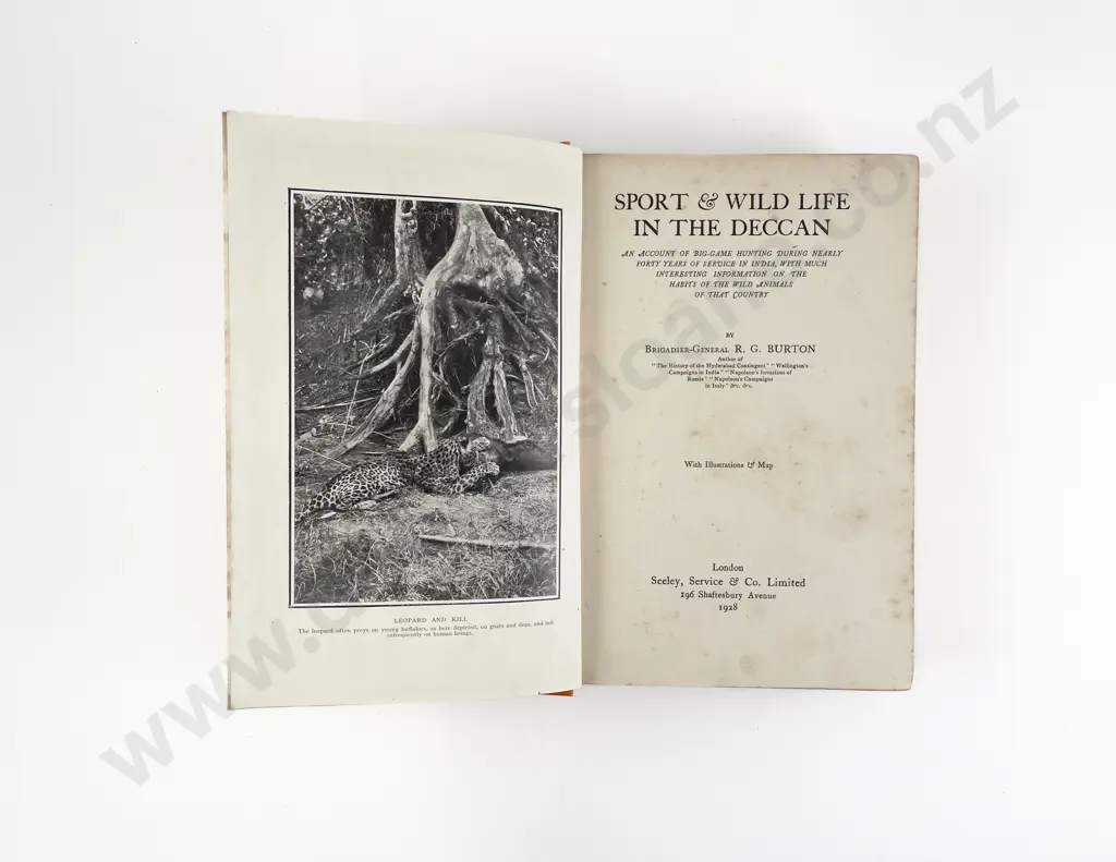 Burton Brigadier-General R G - Sport & Wild Life In The Deccan Image 1++