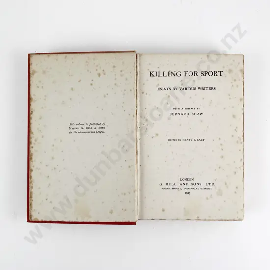 Salt Henry S - Killing For Sport