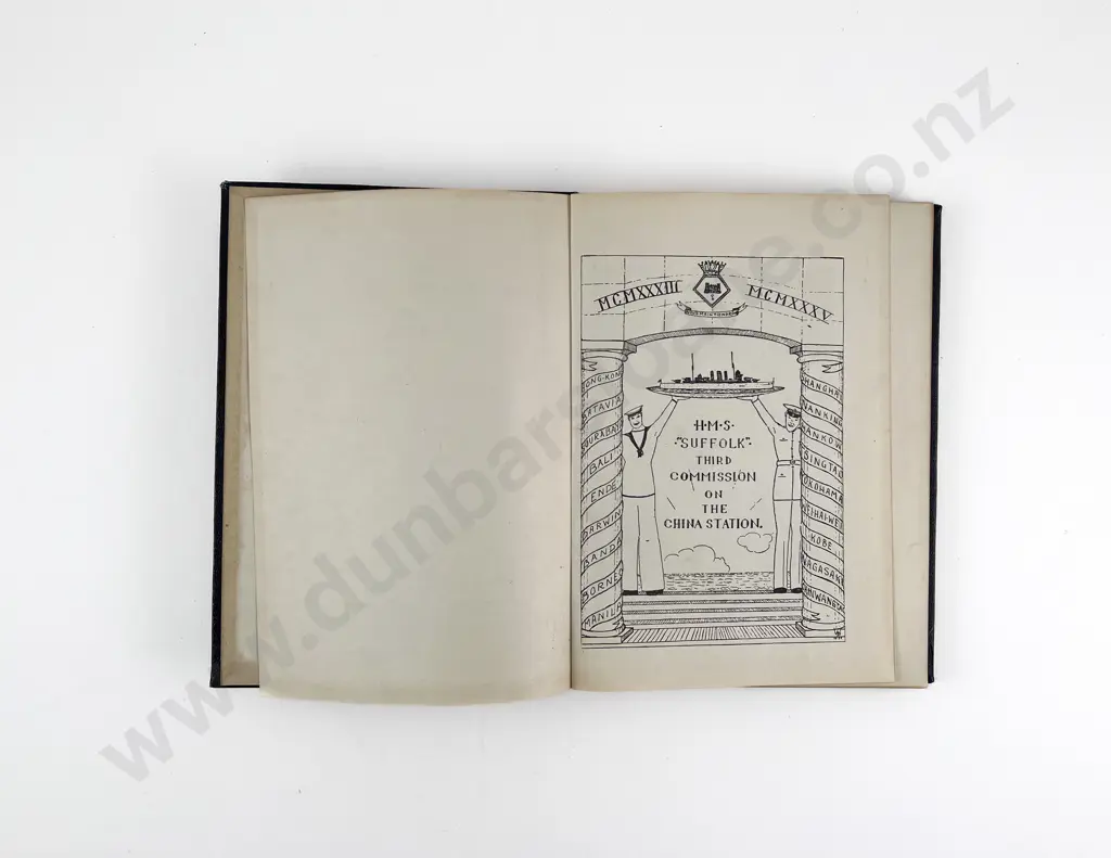 Howard R G - H M S Suffolk Third Commission On The China Station "Nous Maintiendrons" Image 1++