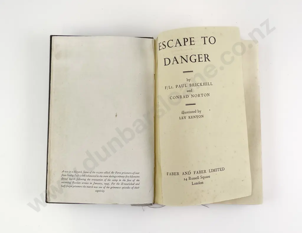 Brickhill F/Lt Paul & Norton Conrad - Escape To Danger Image 1++