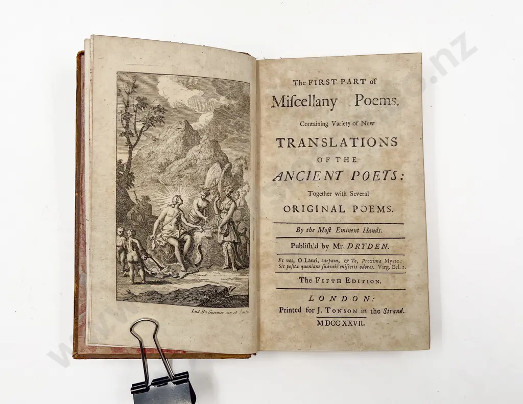 Dryden John - The First Part of Miscellany Poems (6 Volumes) Image 1++