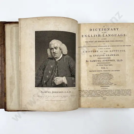 Johnson Samuel - A Dictionary of the English Language (composed 2 volume set)