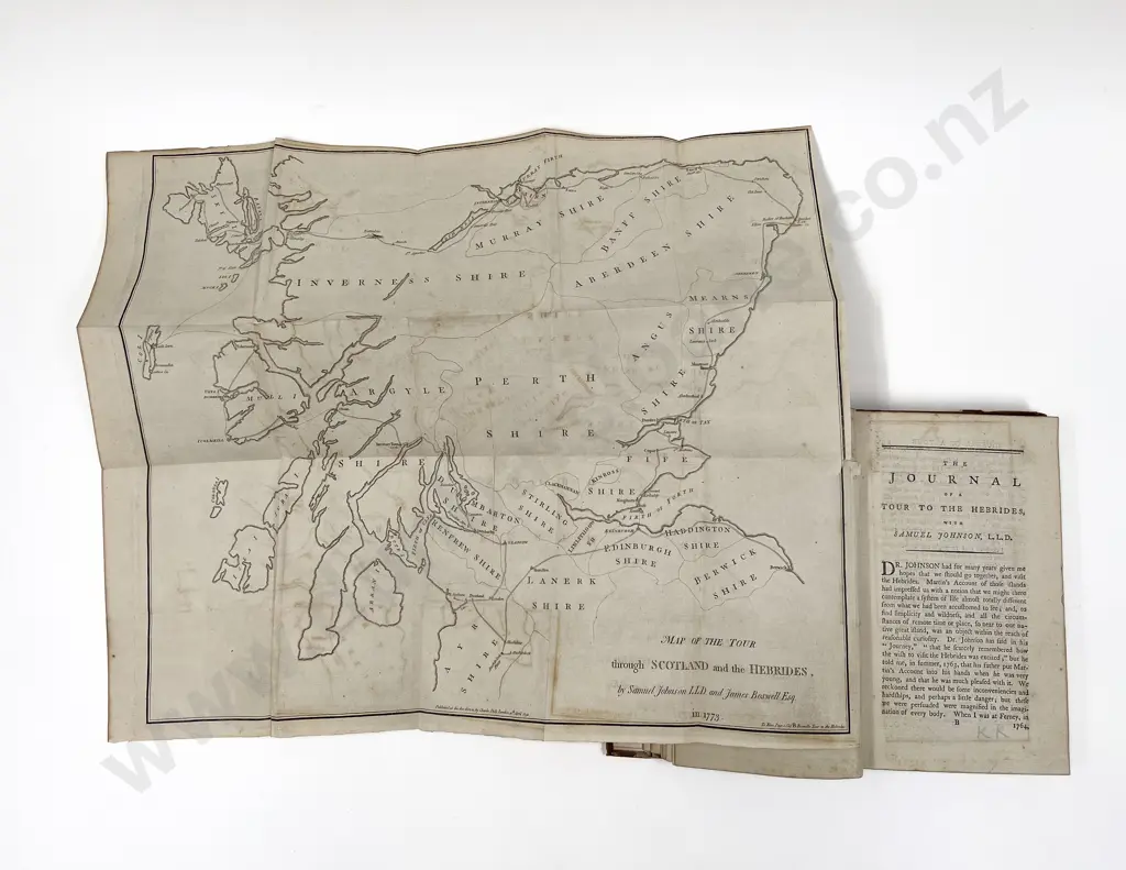 Boswell James - The Journal Of A Tour To The Hebrides With Samuel Johnson. Printed By Henry Baldwin Image 1++
