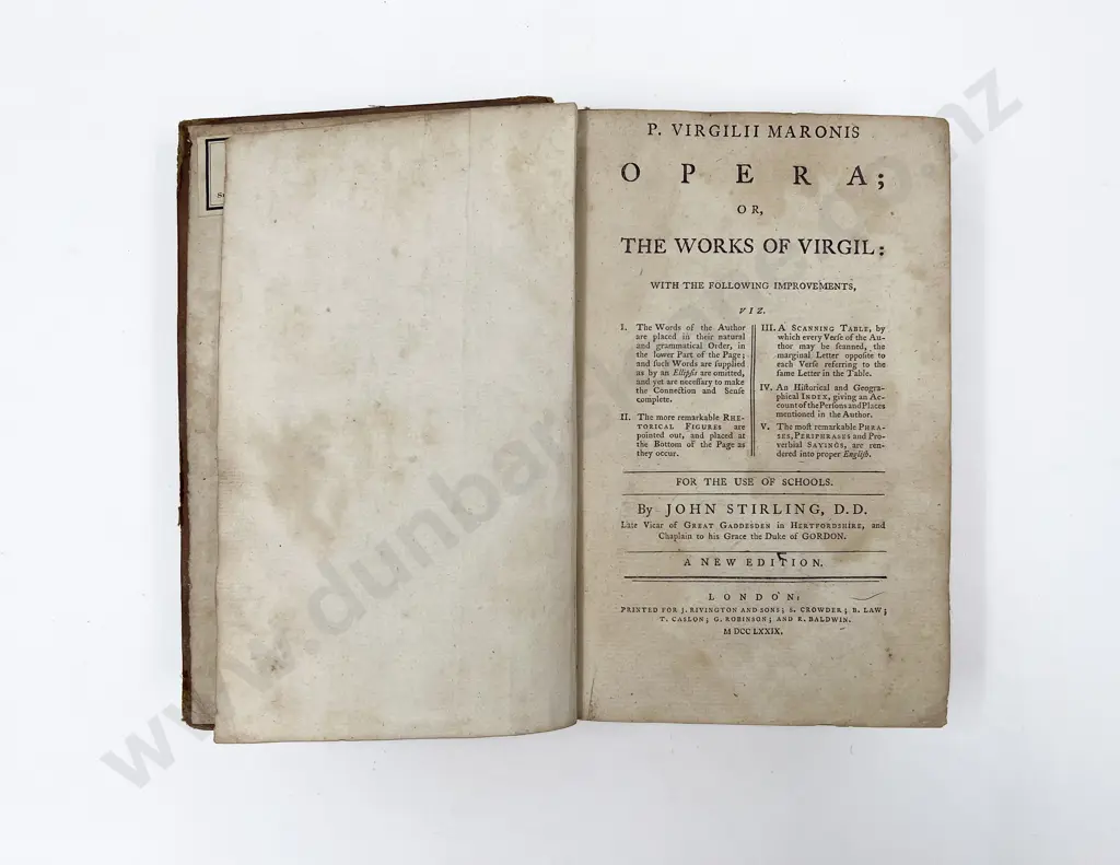 Stirling John - Opera or The Works Of Virgil Image 1++