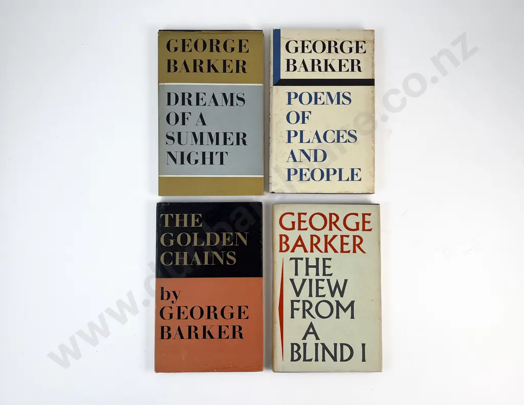 4 Volumes By George Barker Image 1++