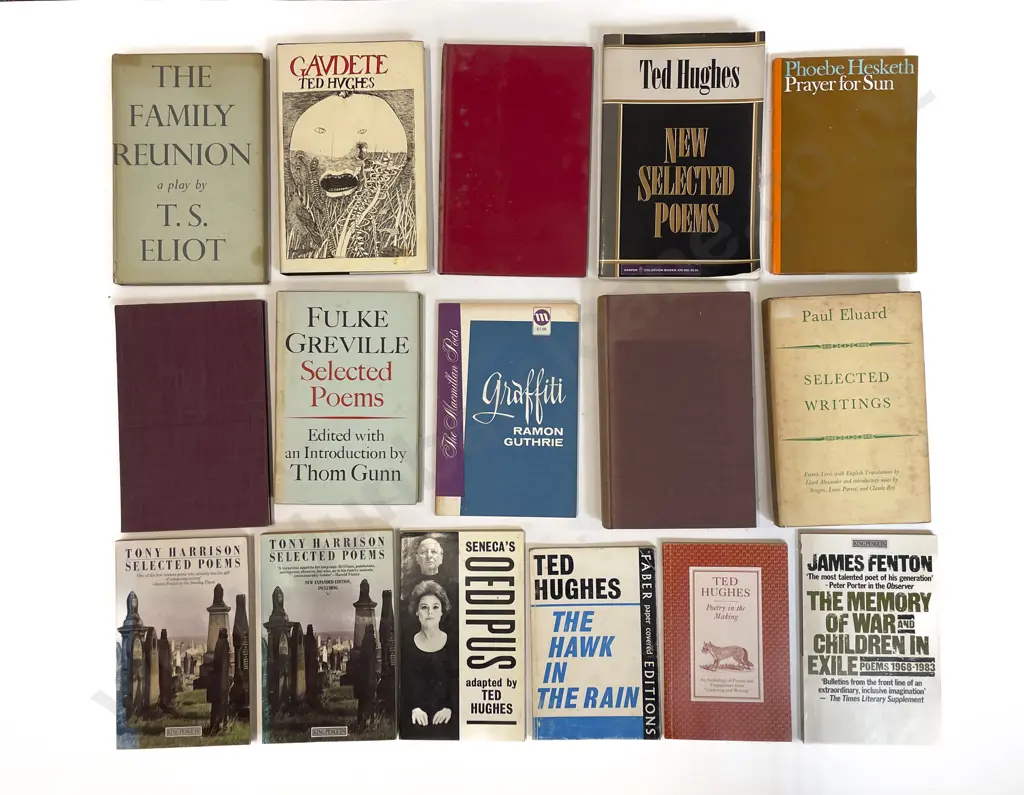 Carton Of Assorted Poetry Books Image 1++