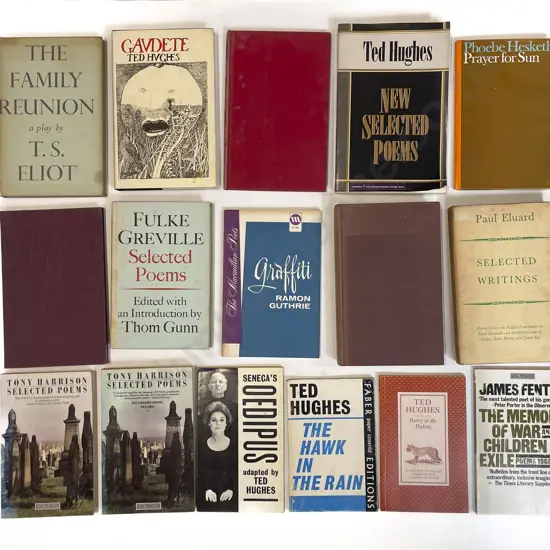 Carton Of Assorted Poetry Books