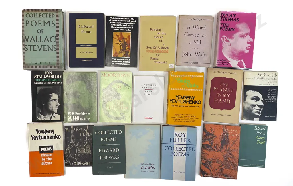 Carton Of Assorted Poetry Books Image 1++